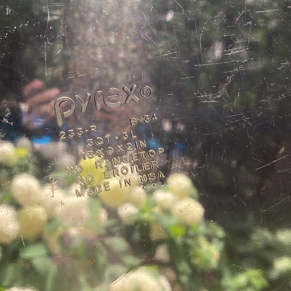 Pyrex Cranberry Visions 3 Qt. Glass Rectangle Pan Dish 235-R Vintage 80s - Picture 2 of 9